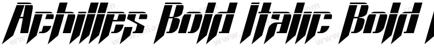 Achilles Bold Italic Bold Italic字体转换